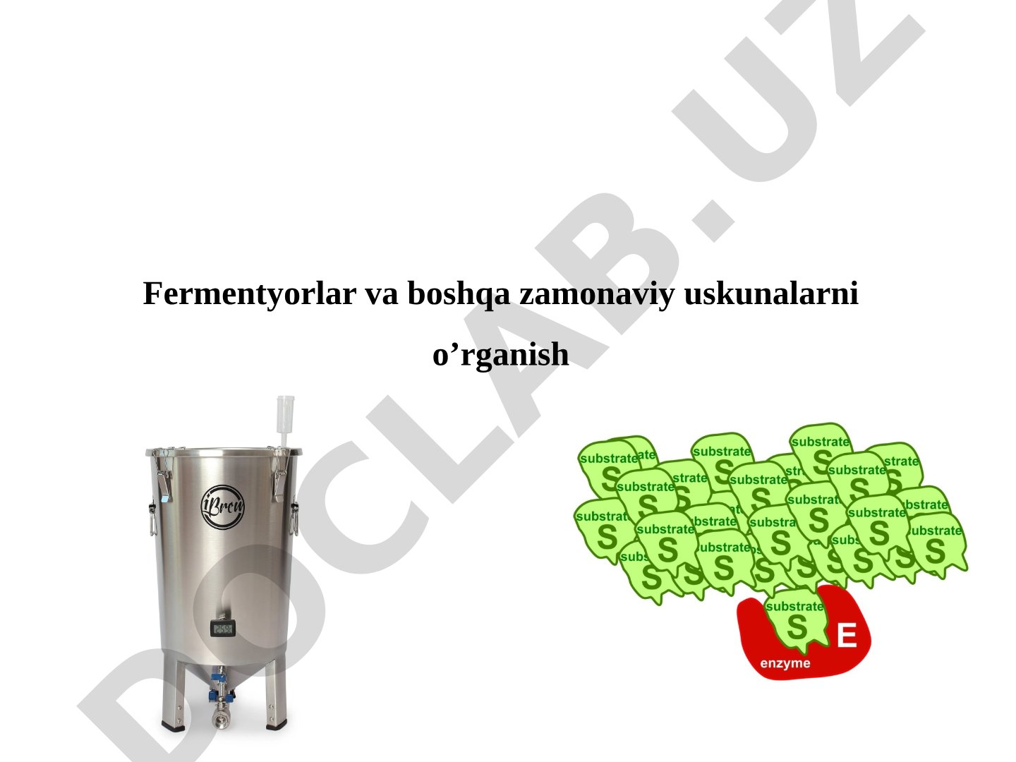 Fermentyorlar va boshqa zamonaviy uskunalarni o'rganish