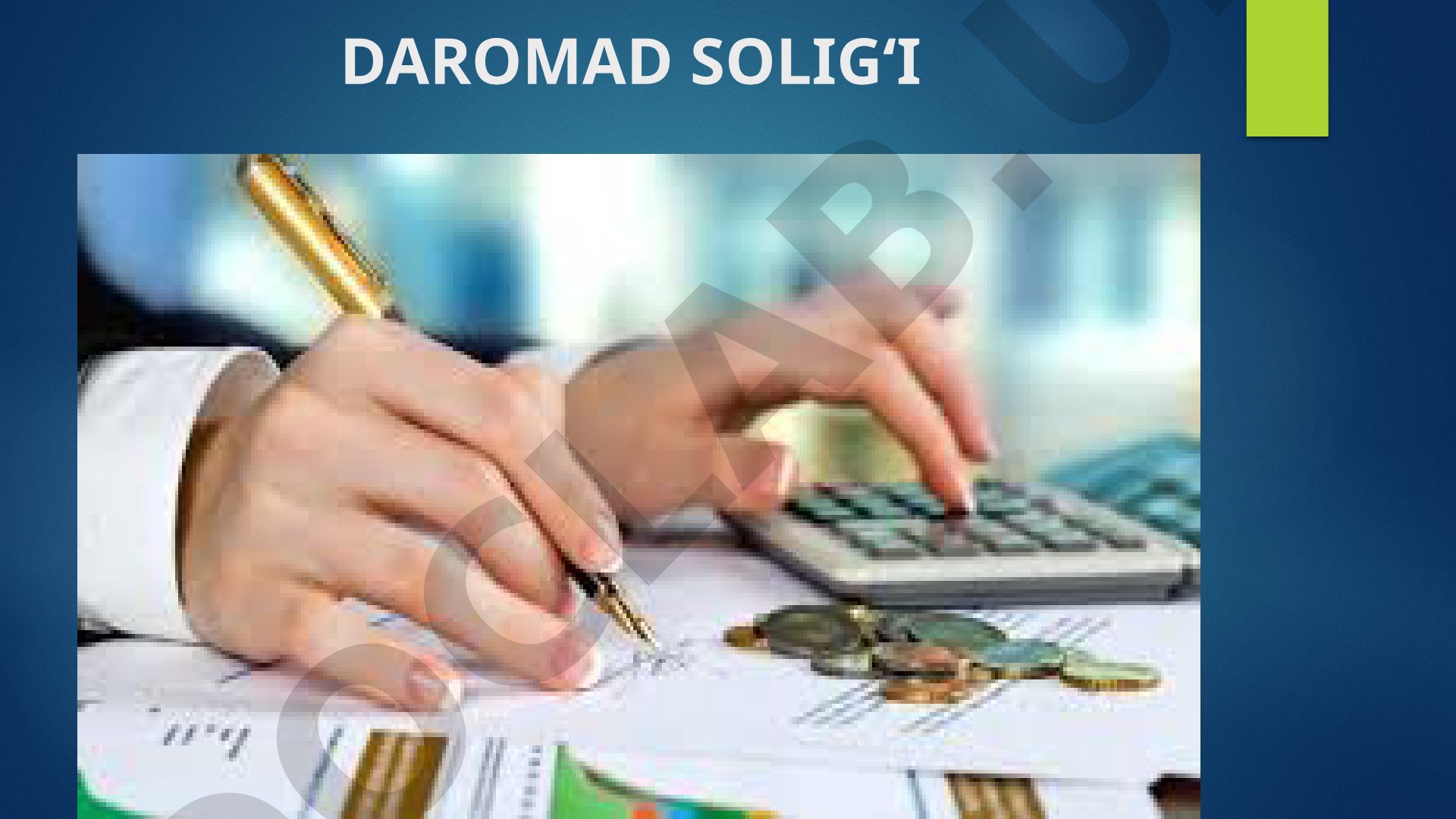 Daromad solig'i