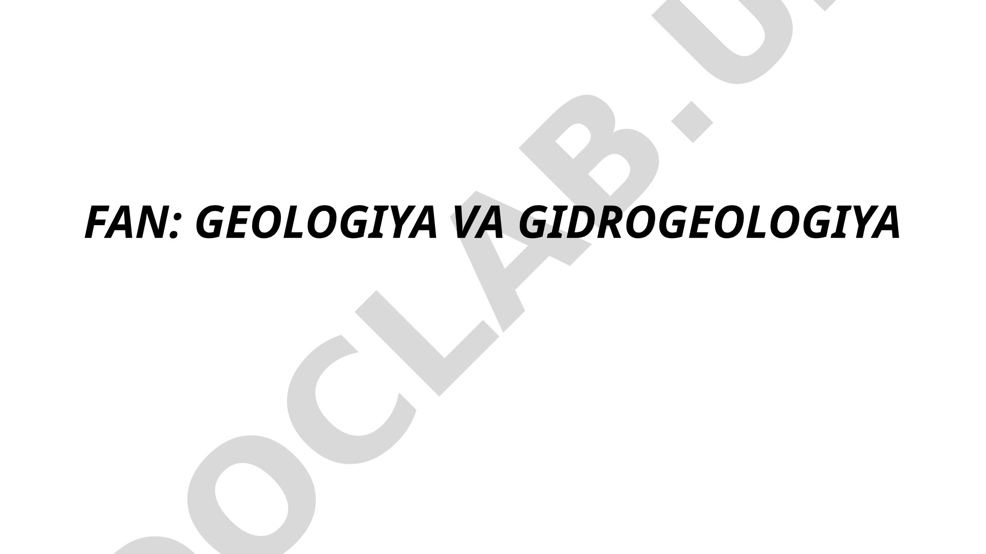 MINERALLAR HAQIDA TUSHUNCHA, ULARNING TASNIFI. KRISTALLAR HAQIDA TUSHUNCHA.