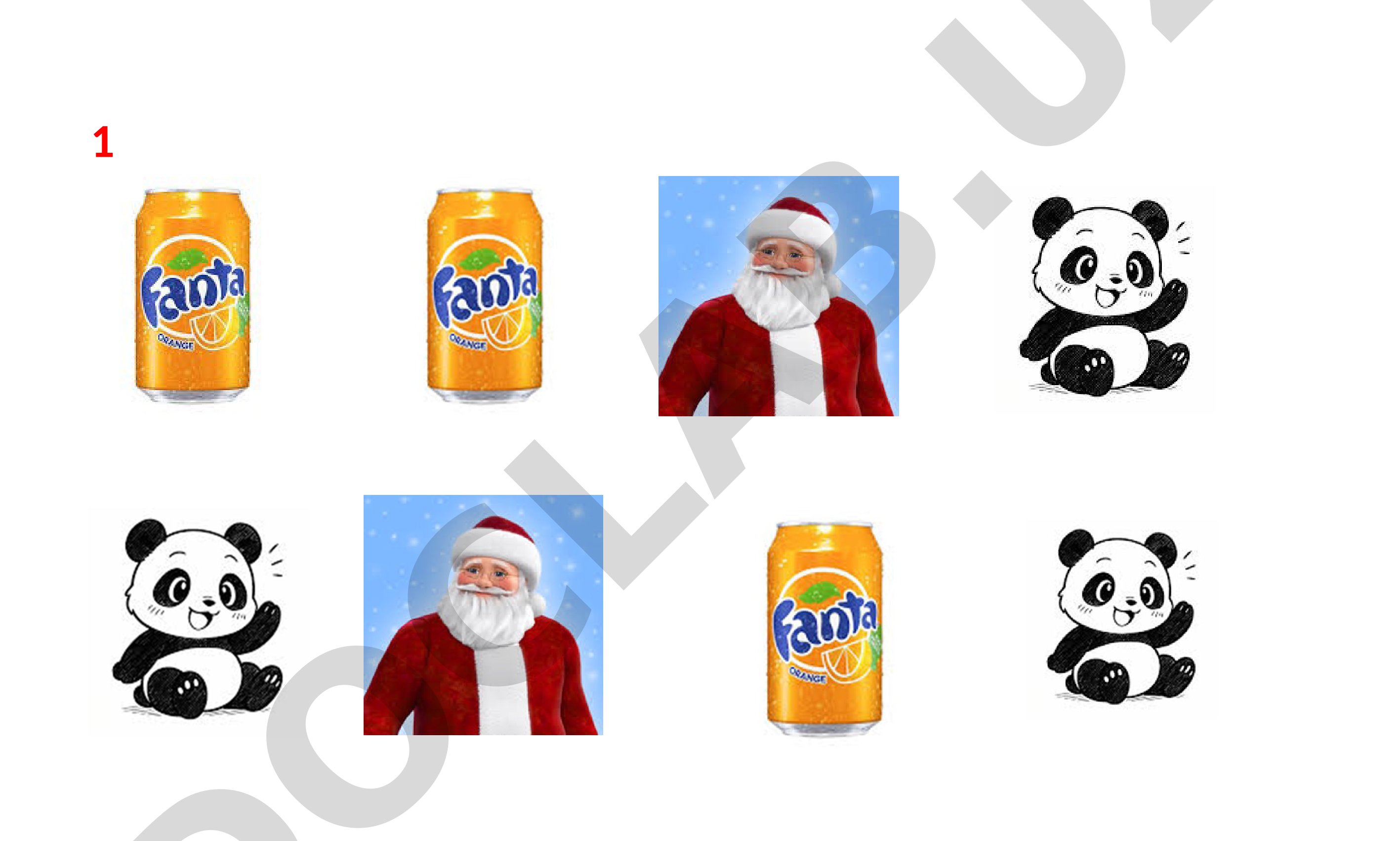 1 dan 5 gacha sonlar va rasmlar