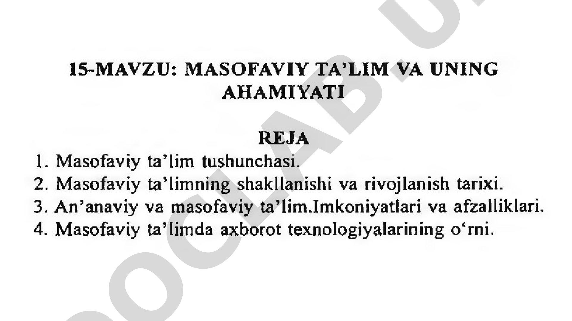 Raqamli tarix fanidan adabiyotlar