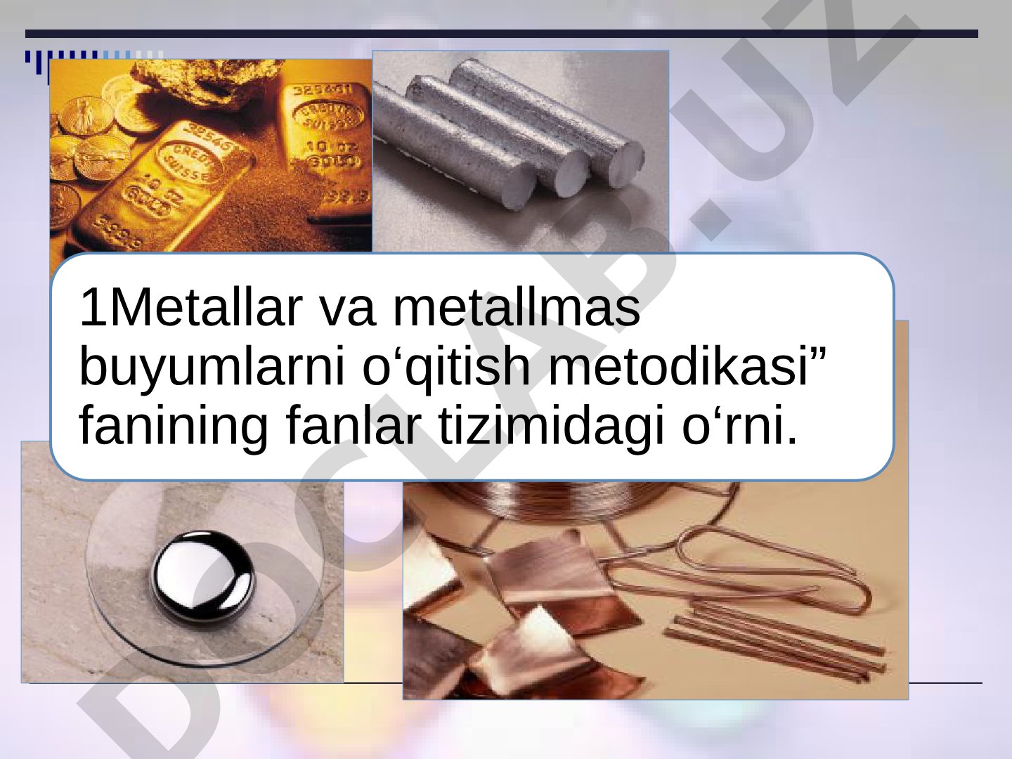 Metallar va metallmas buyumlarni o‘qitish metodikasi fanining fanlar tizimidagi o‘rni