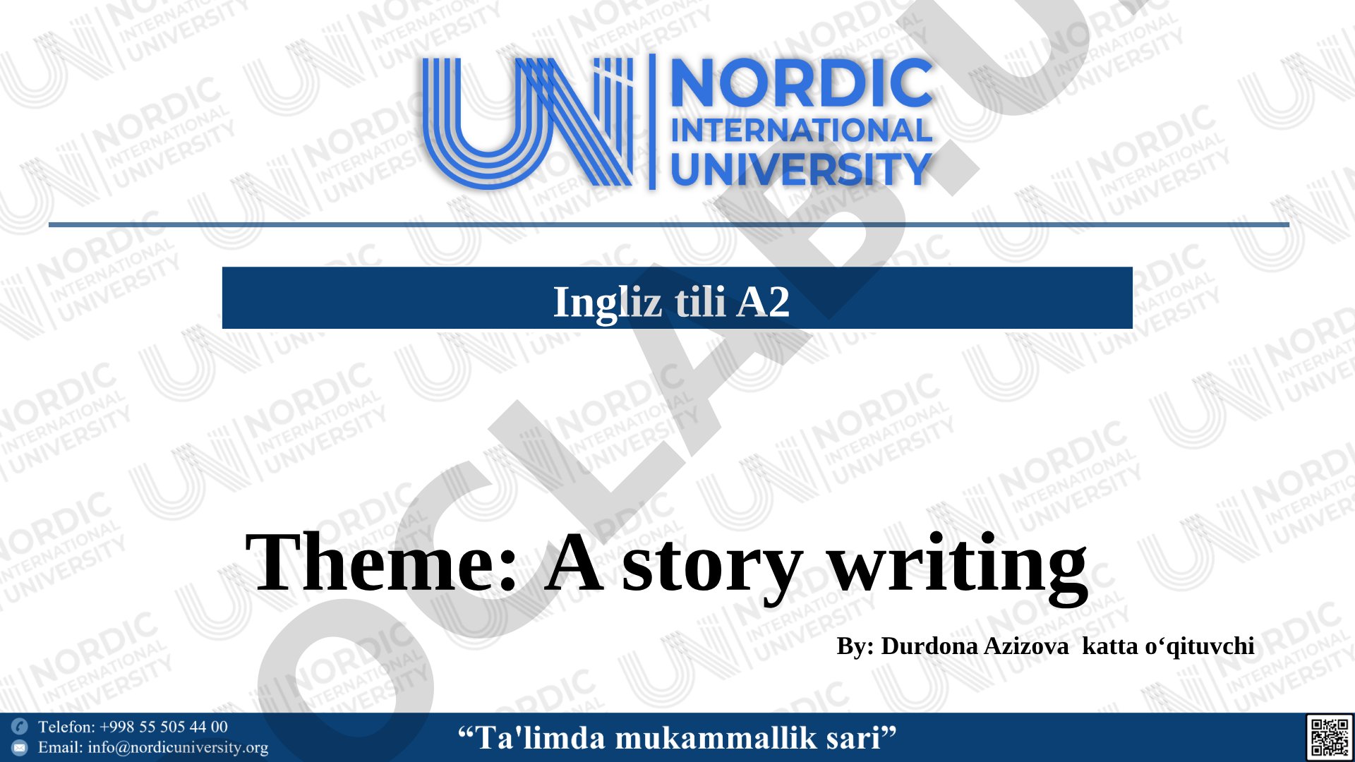 A story writing