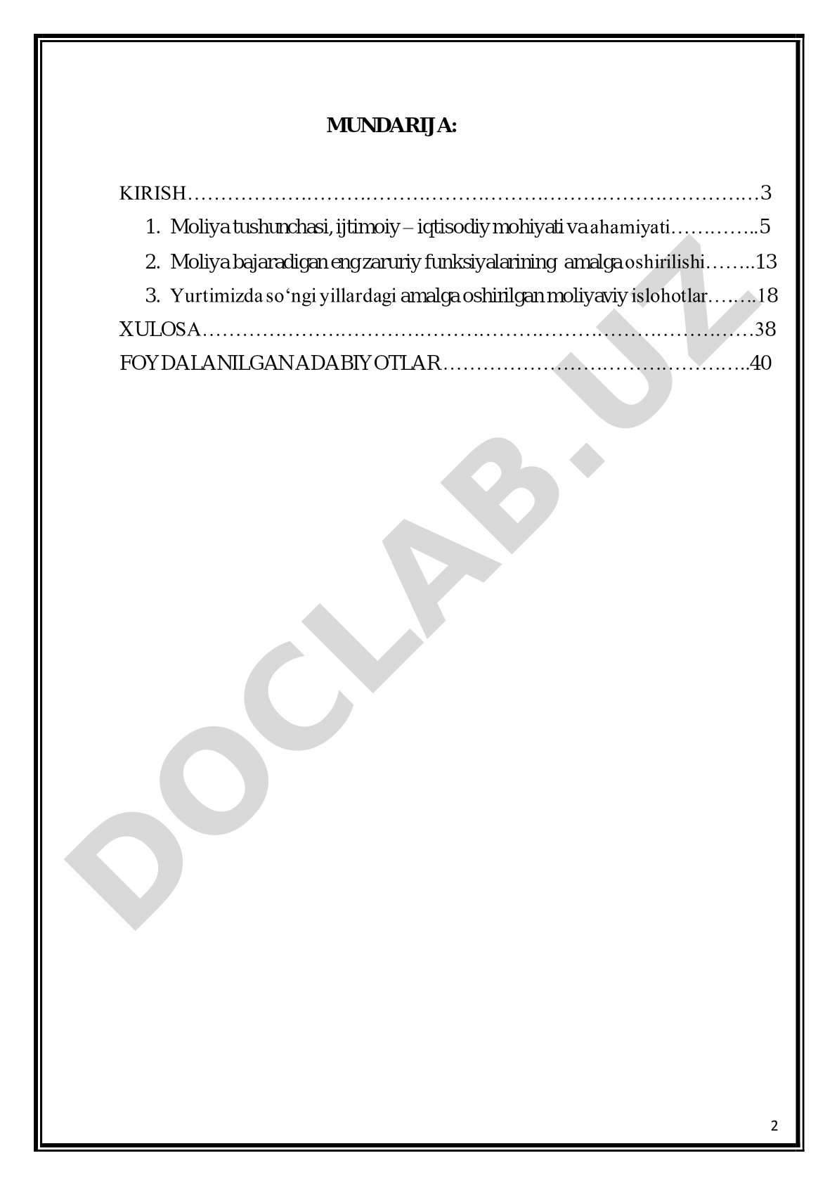 Moliya-iqtisodiy kategoriya sifatida