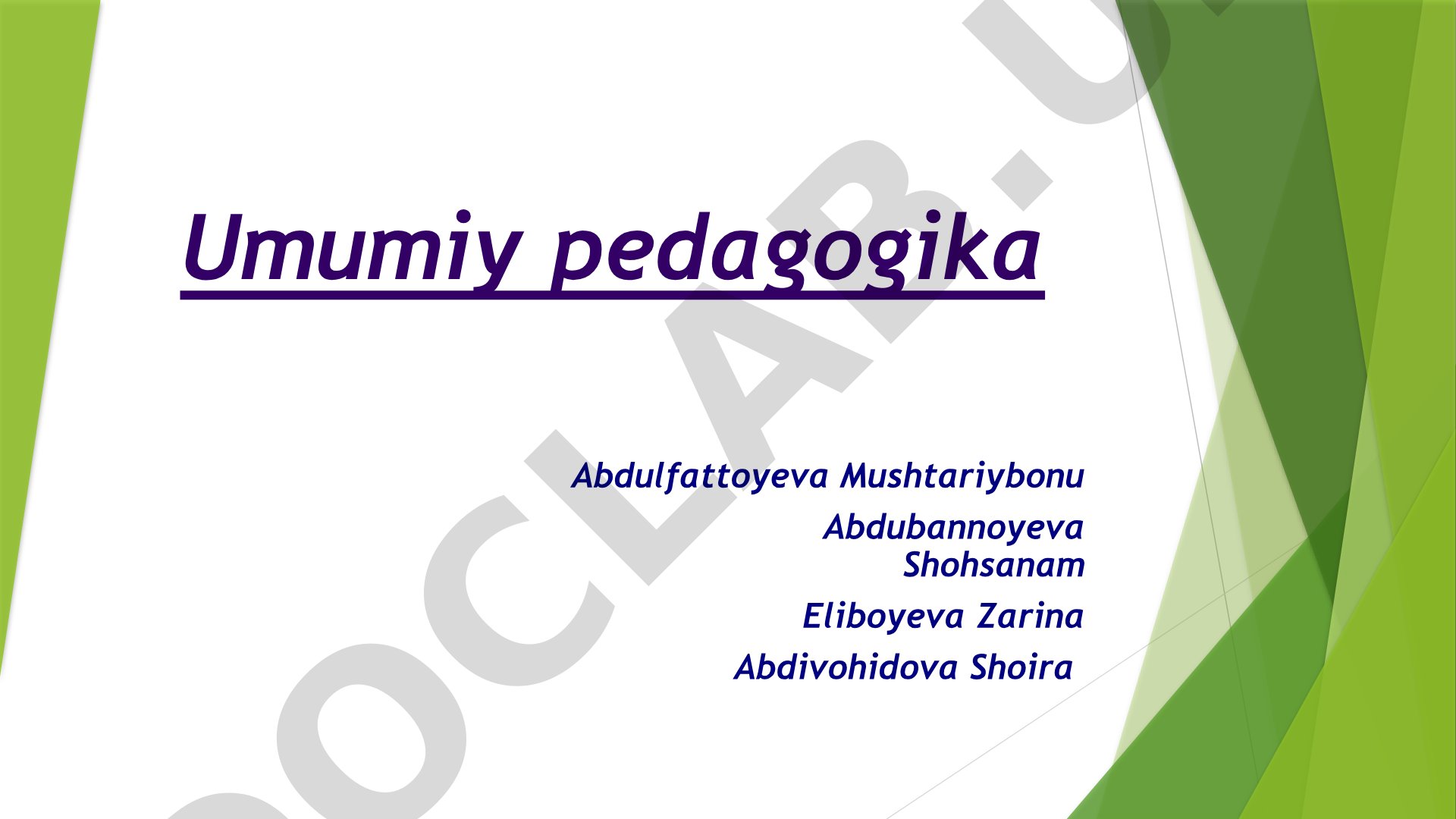 O’zbekistonda ta’lim tizimi va uning boshqaruvi