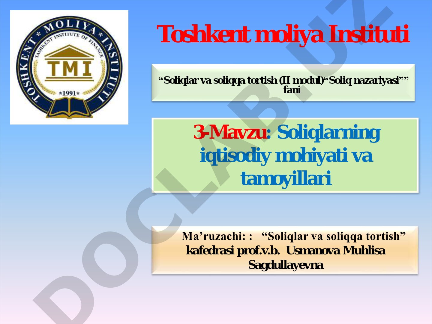 Soliq atamasiga nisbatan turli qarashlar va uning mohiyati
