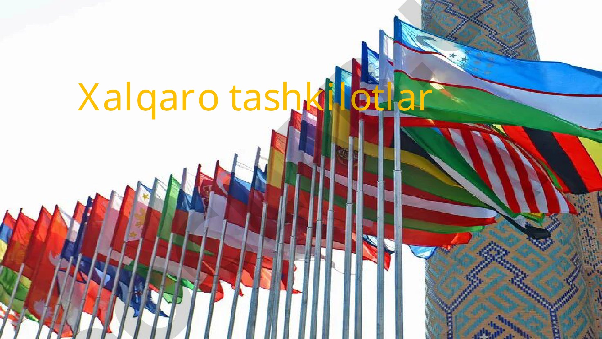 Xalqaro tashkilotlar haqida umumiy ma'lumot, turlari va xususiyatlari