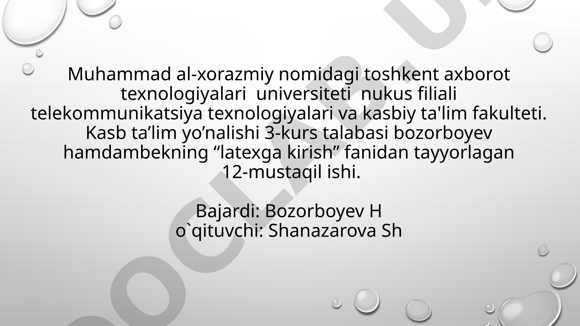 Matn va jadvallarda ranglar bilan ishlash