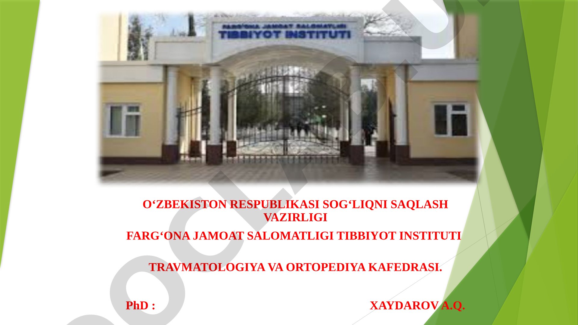 Osteoporoz profilaktikasi