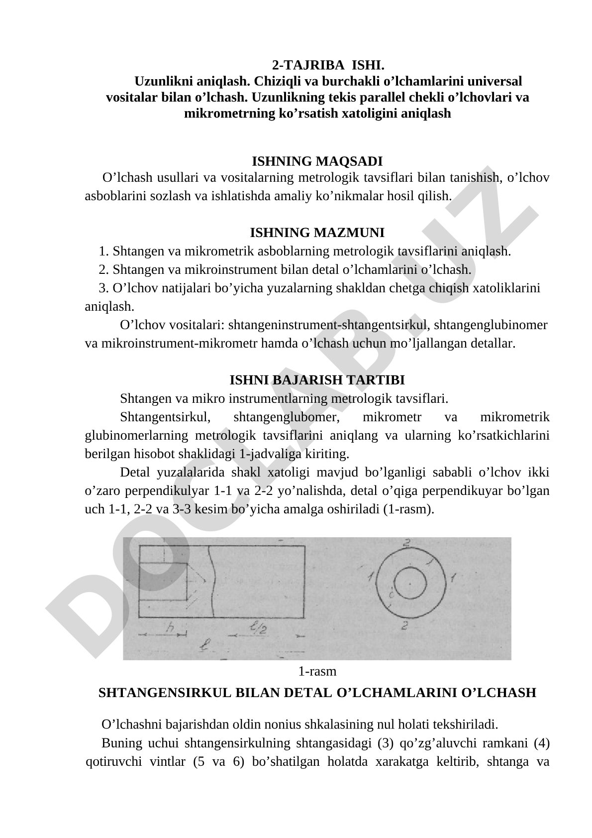 Uzunlikni aniqlash: chiziqli va burchakli o'lchamlarni universal vositalar bilan o'lchash