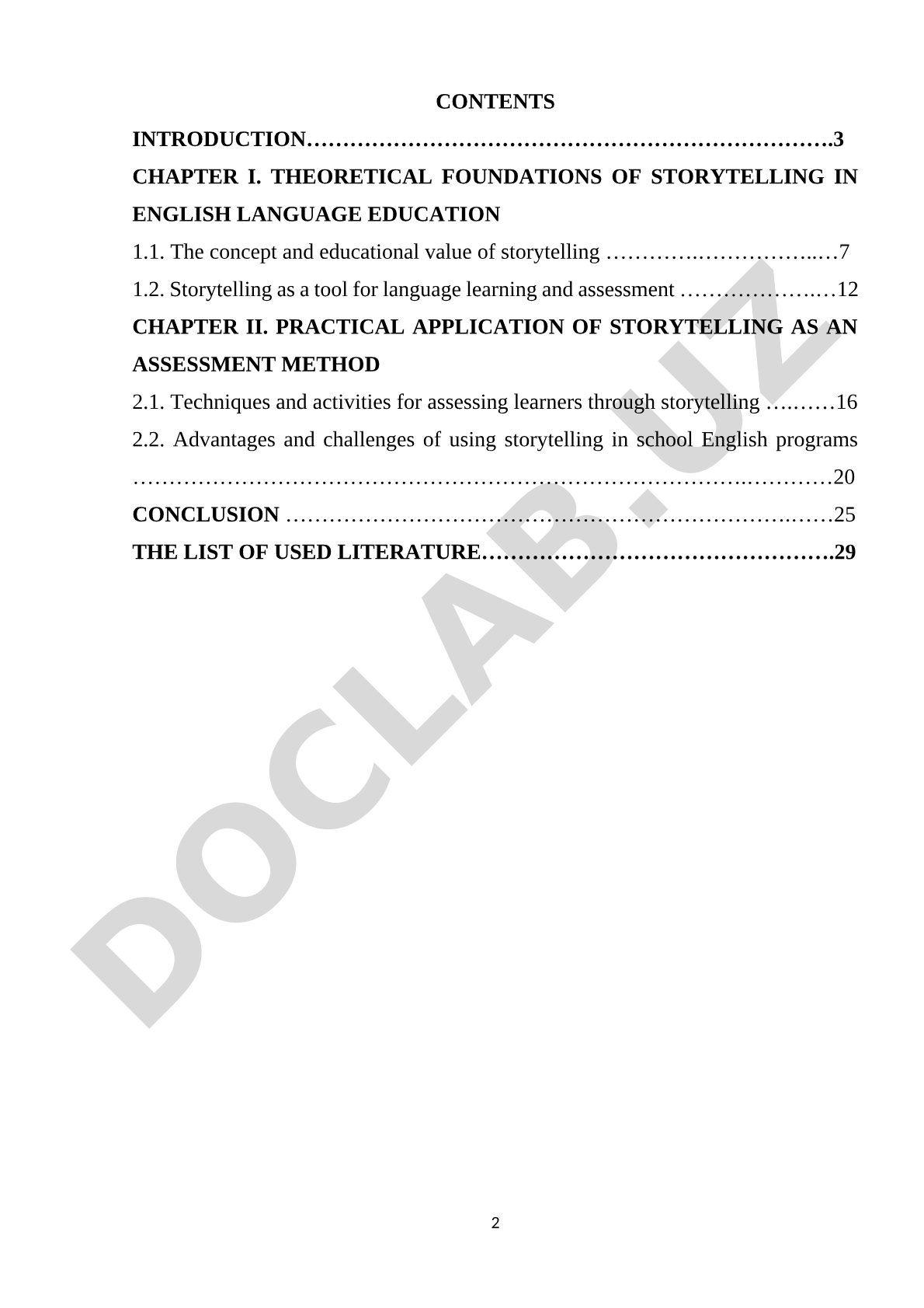 The use of storytelling as an assessment method in school English programs