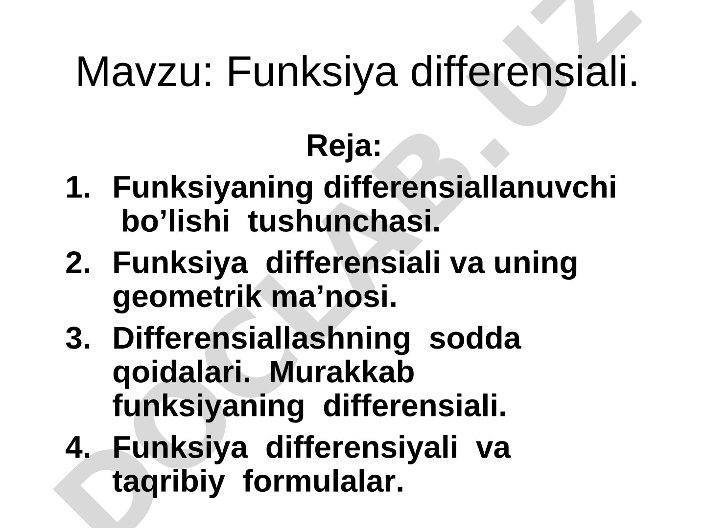 Funksiya differensiali