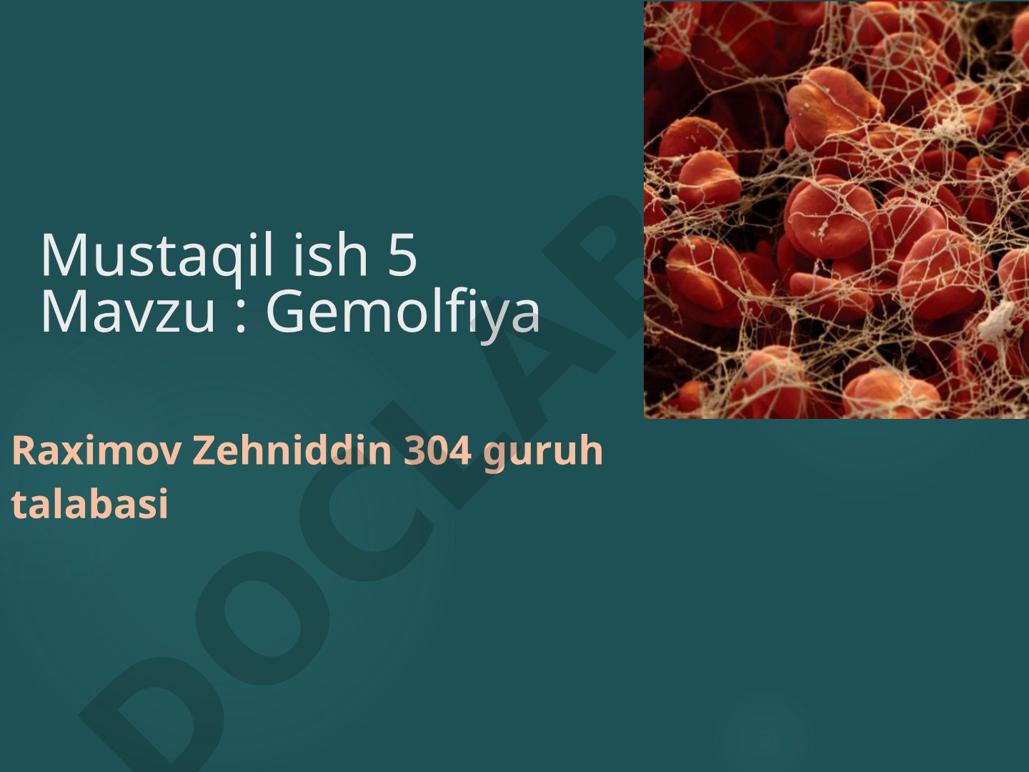 Gemofiliya kasalligi, uning turlari, irsiylanishi va klinik kechishi haqida taqdimot