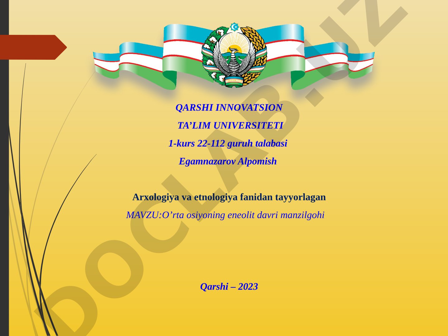 O'rta Osiyoning eneolit davri manzilgohi