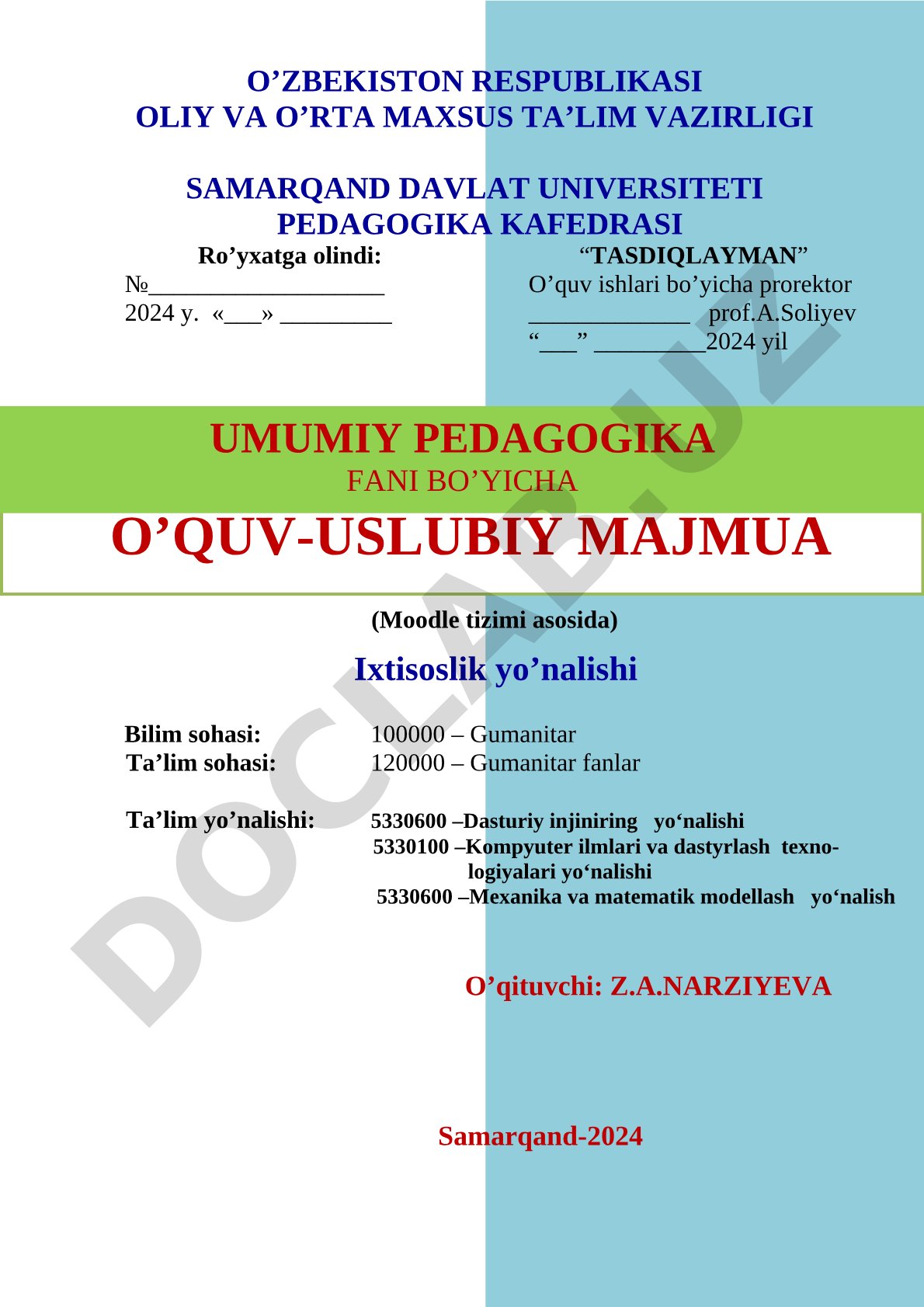 Umumiy pedagogika