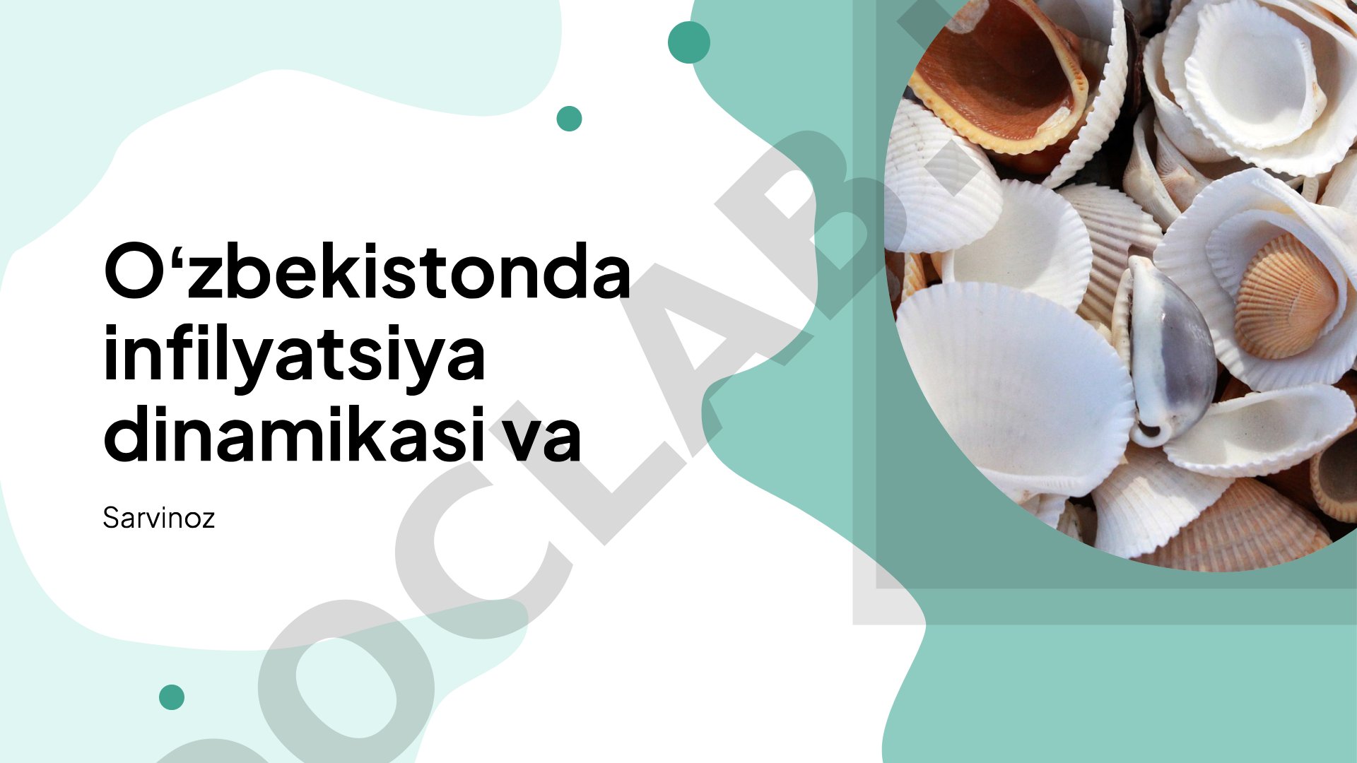 Oʻzbekistonda infilyatsiya dinamikasi