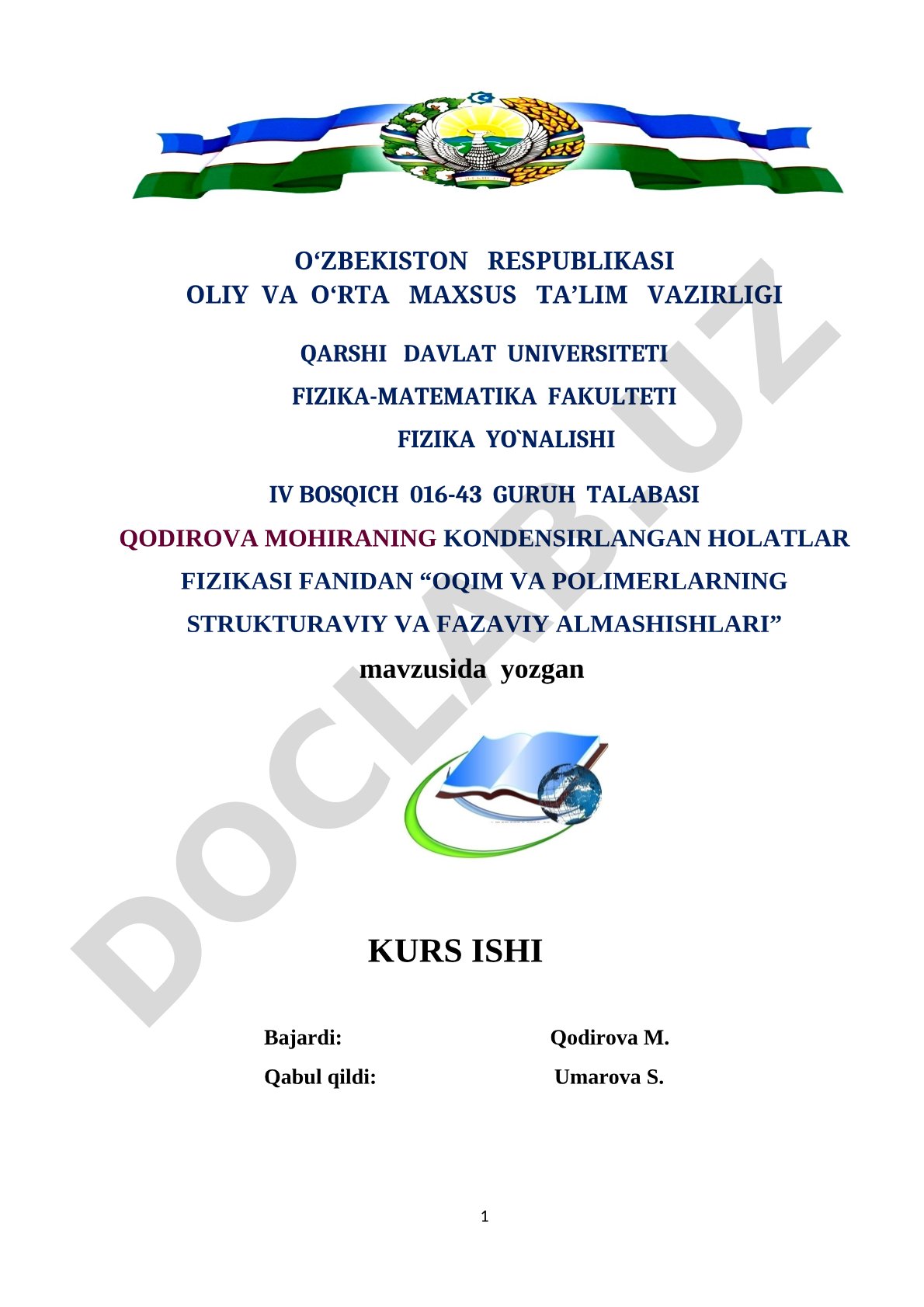 Oqim va polimerlarning strukturaviy va fazaviy almashishlari