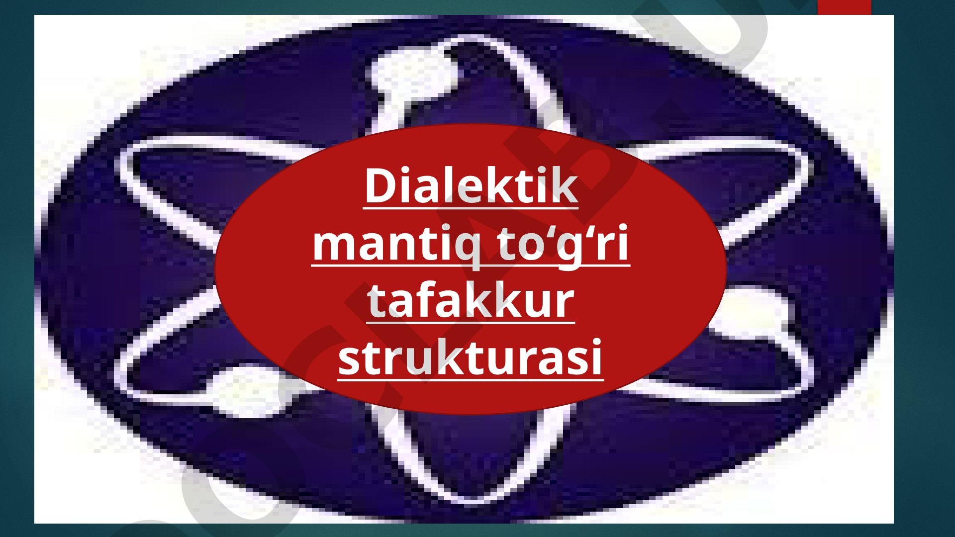 Dialektik mantiq to‘g‘ri tafakkur strukturasi