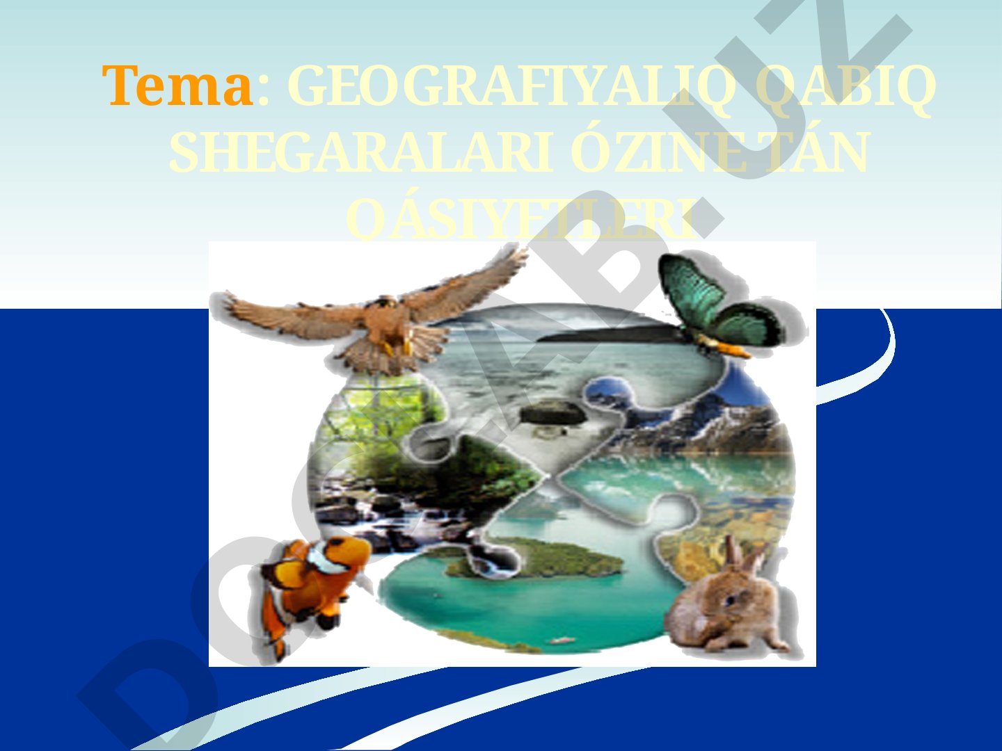 GEOGRAFIYALIQ QABIQ SHEGARALARI ÓZINE TÁN QÁSIYETLERI