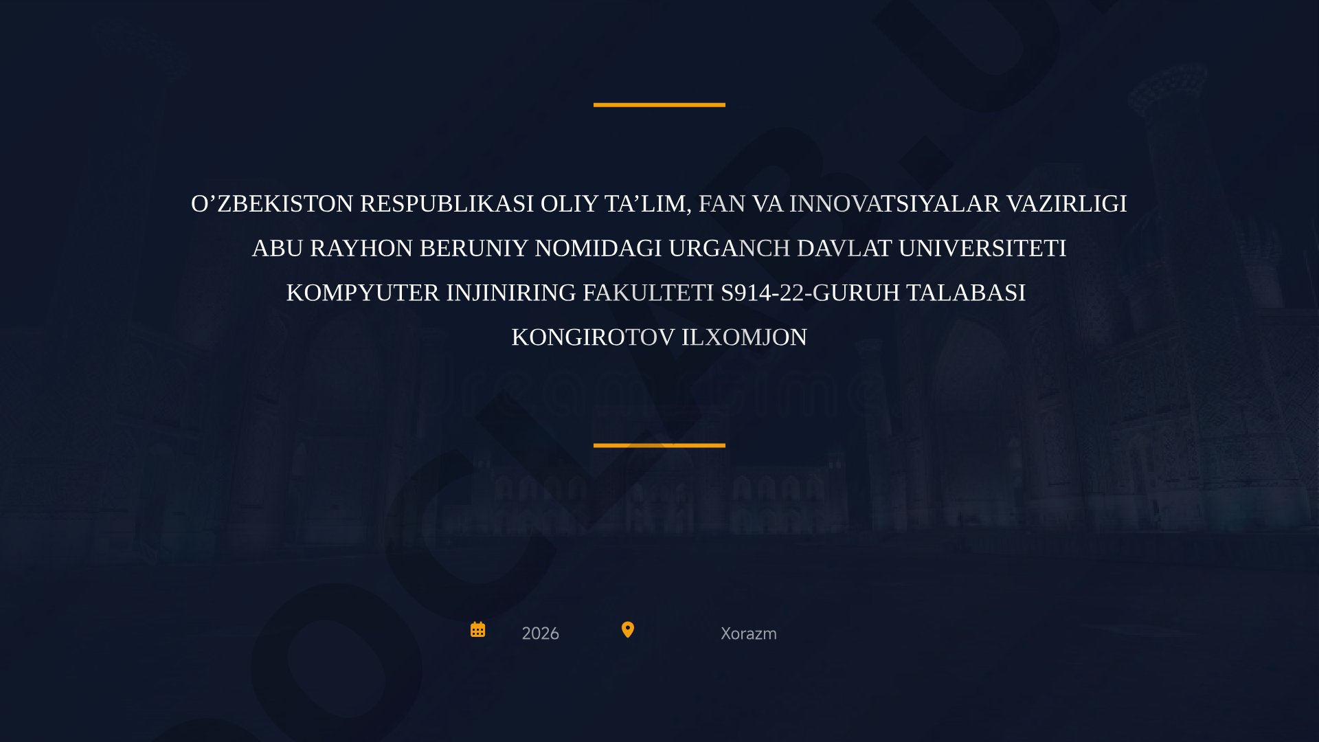 Mirzo Ulug'bek Merosining Jahon Fani Taraqqiyotida Tutgan O'rni
