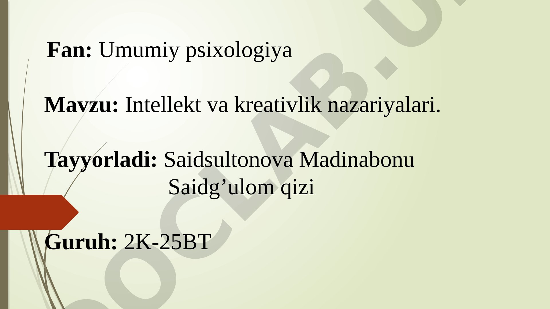 Intellekt va kreativlik nazariyalari