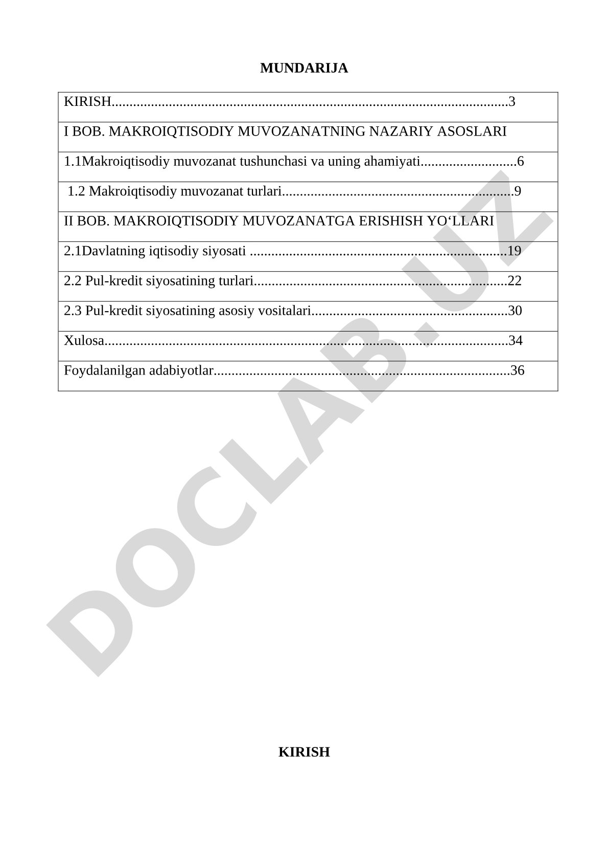 Makroiqtisodiyot muvozanatlikning mohiyati va unga erishish yo'llari