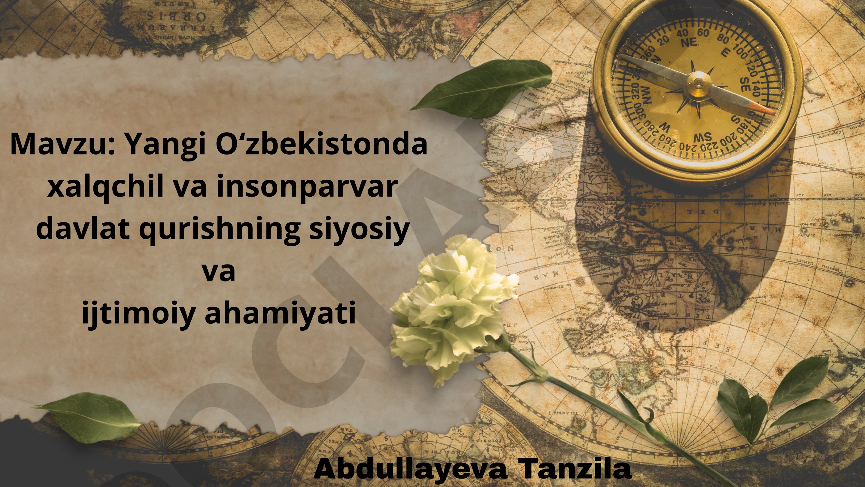 Yangi Oʻzbekistonda xalqchil va insonparvar davlat qurishning siyosiy va ijtimoiy ahamiyati