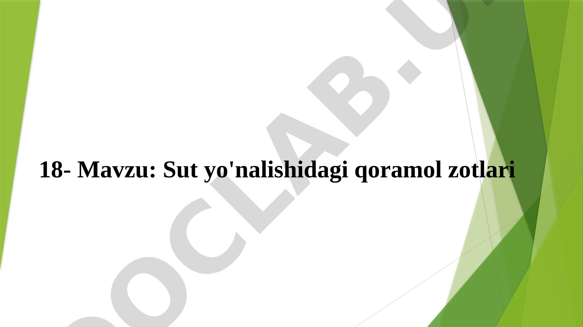 Sut yo'nalishidagi qoramol zotlari