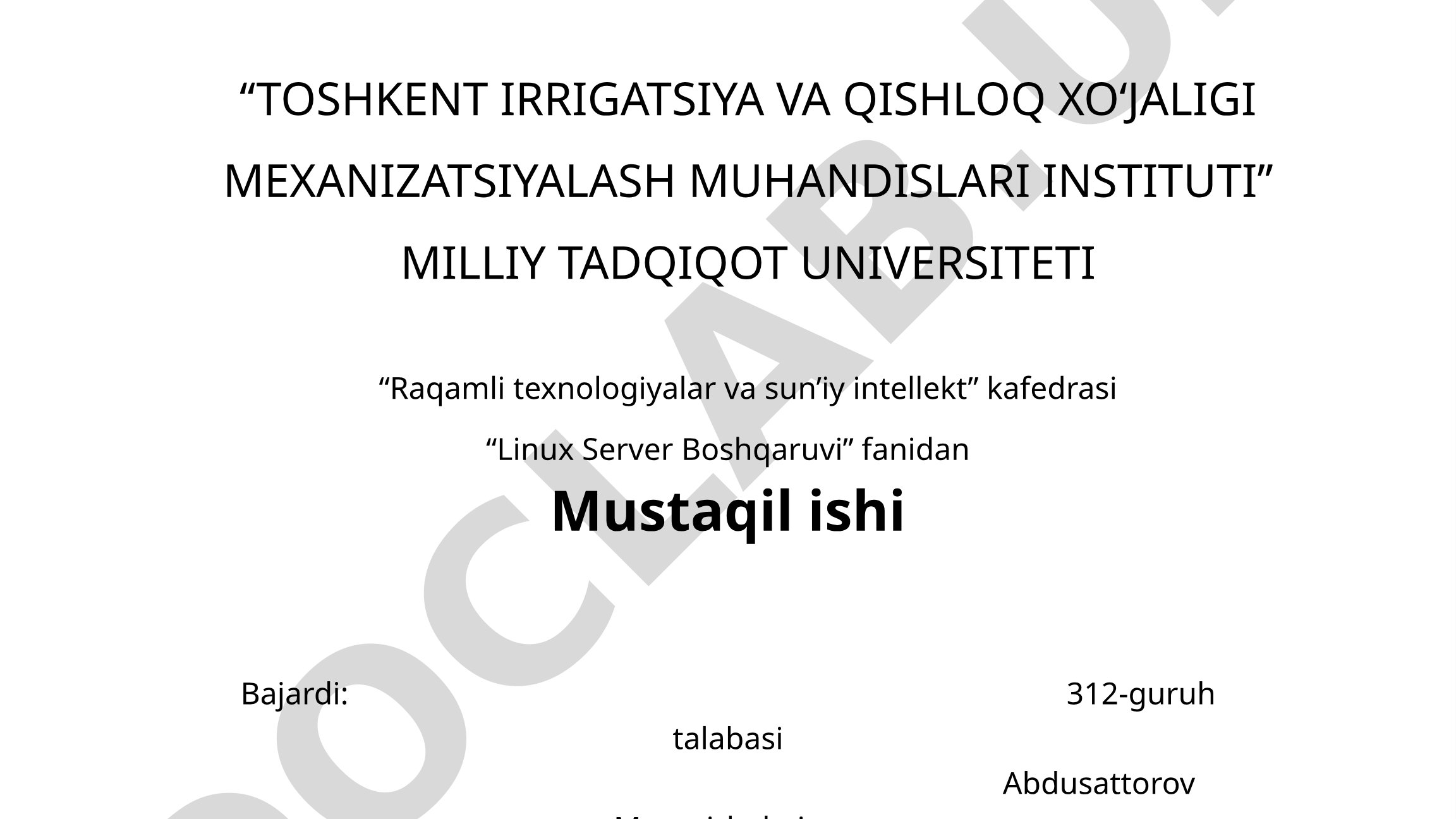 Faylli tizimni tavsiflash, kataloglarni o'qish, fayllar ustidan amallar qilish, fayl tizim haqida axborotlarni o'qish, vaqtga oid faylar, ruhsat berish