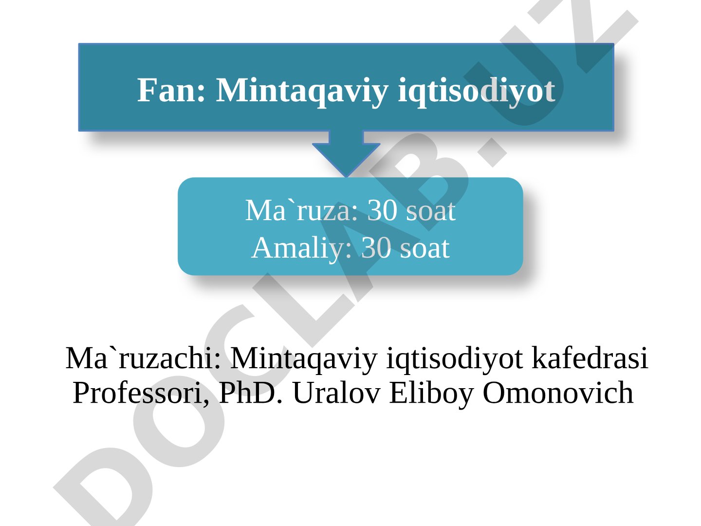 Mintaqalarni ijtimoiy-iqtisodiy rivojlanishini o‘rganish va baholash
