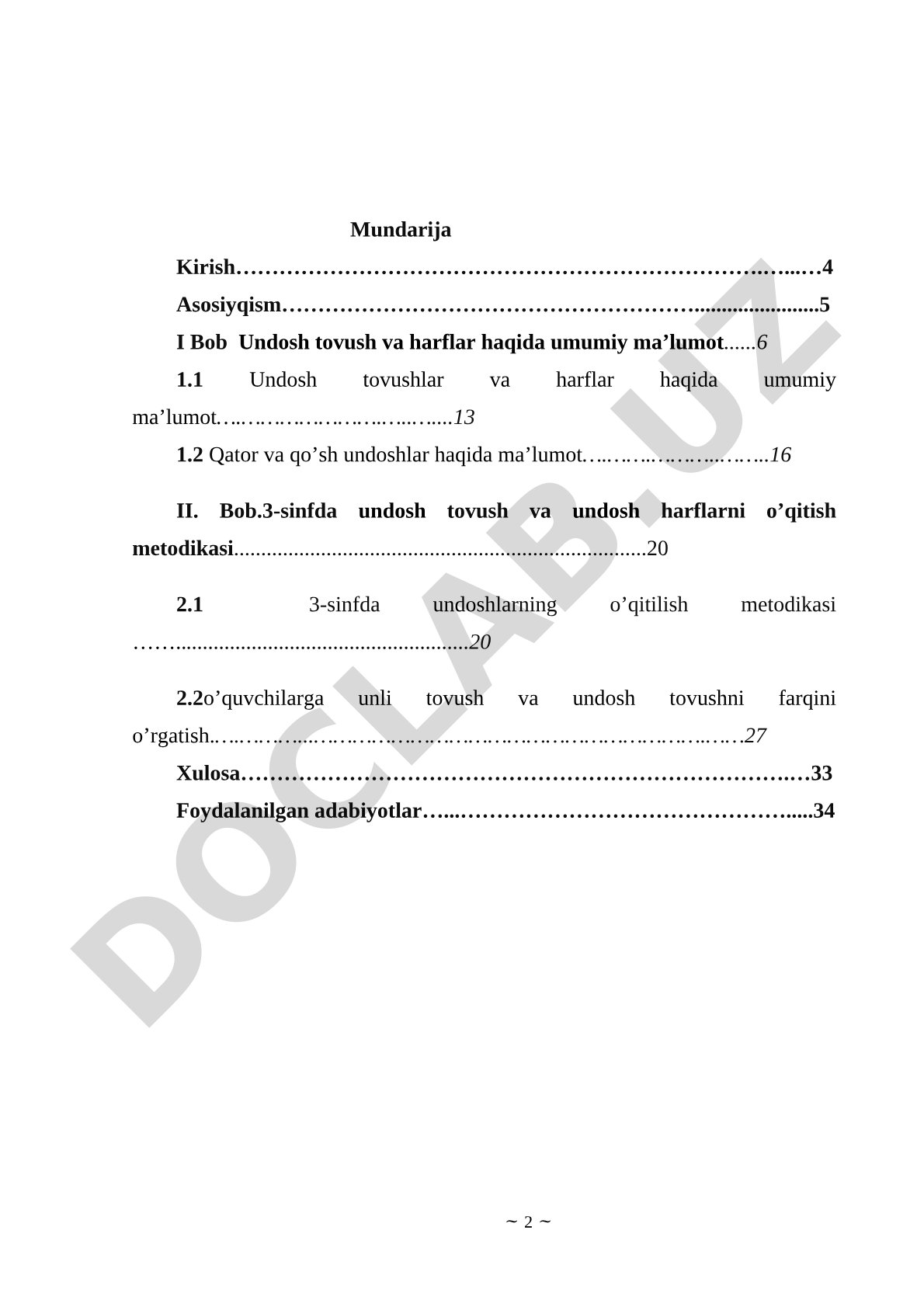 3-SINFDA UNLI TOVUSHLAR VA HARFLARNI O’QITISH METODIKASI