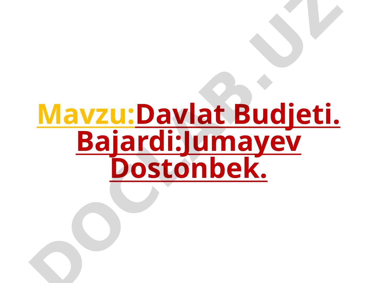 Davlat Budjeti