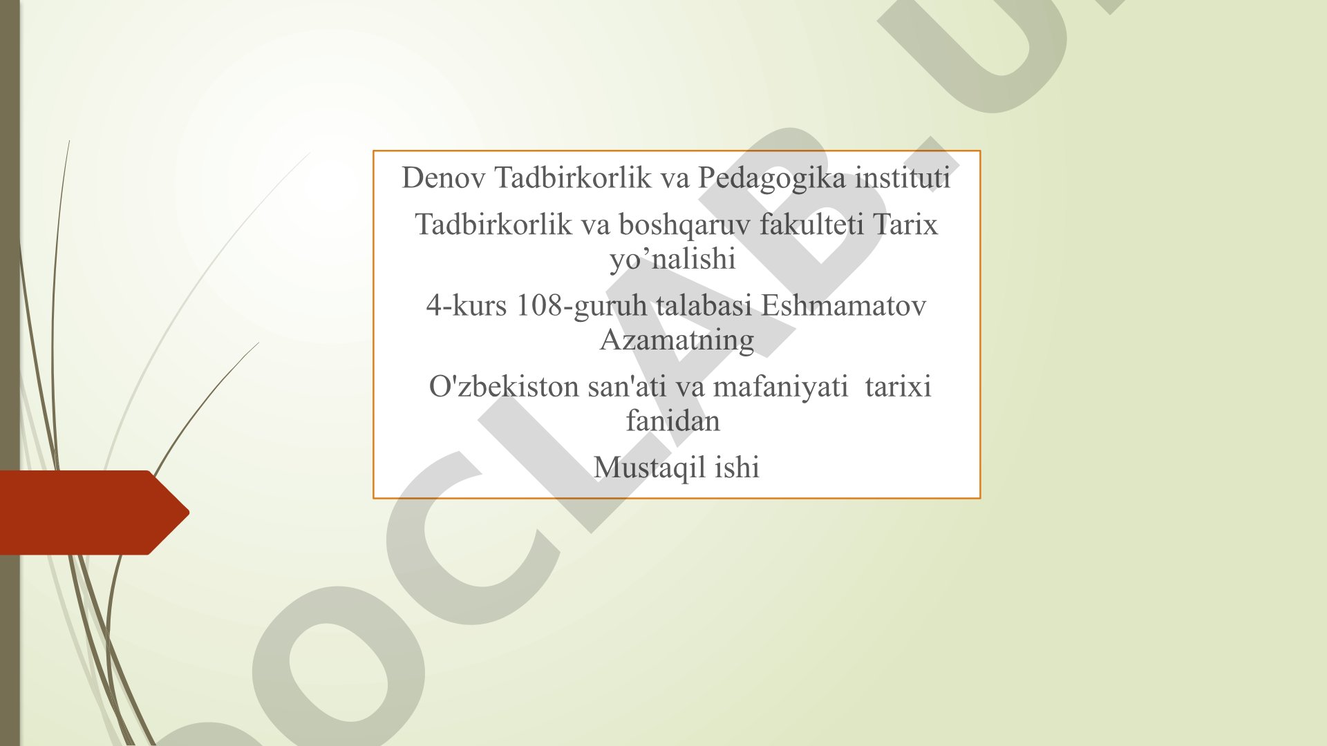 Sitorai Mohi Xosa qurilishi