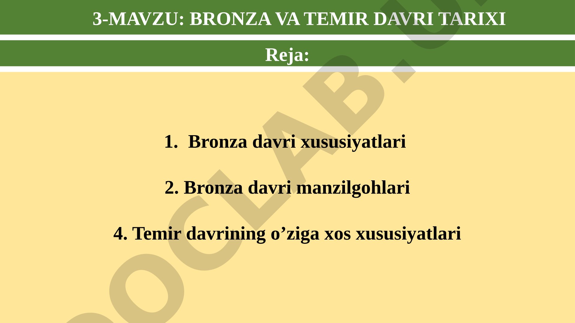 Bronza va temir davri tarixi