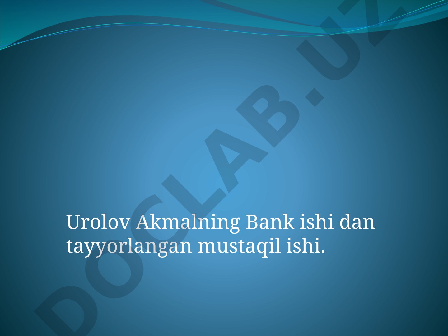 Tijorat banklarining lizing operatsiyalari