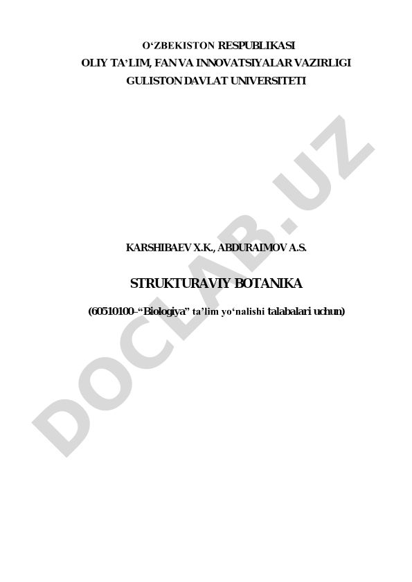 Strukturaviy botanika