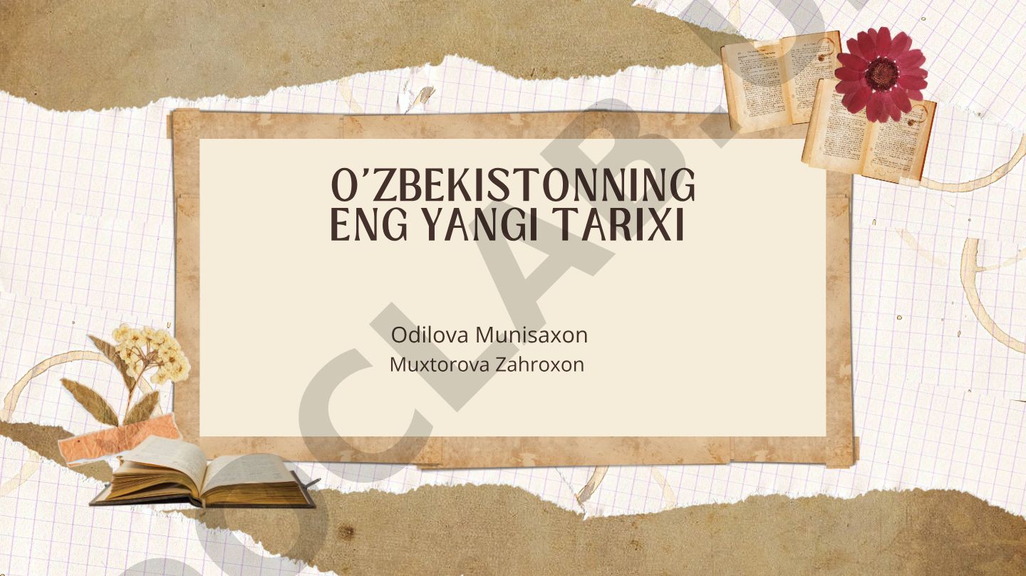 O'zbekistonda iqtisodiy islohotlar va xususiy mulkchilikning shakllanishi