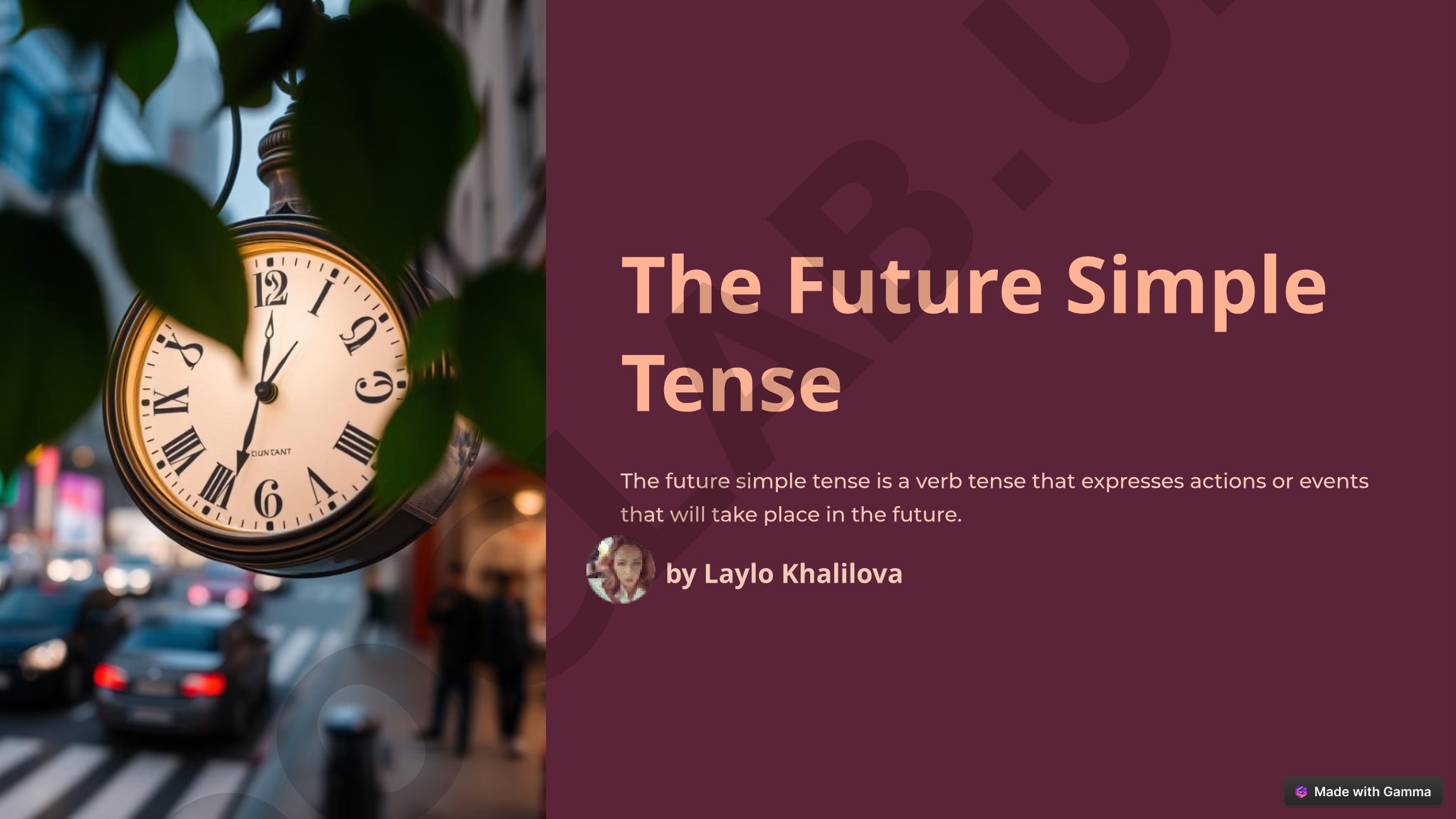 The Future Simple Tense