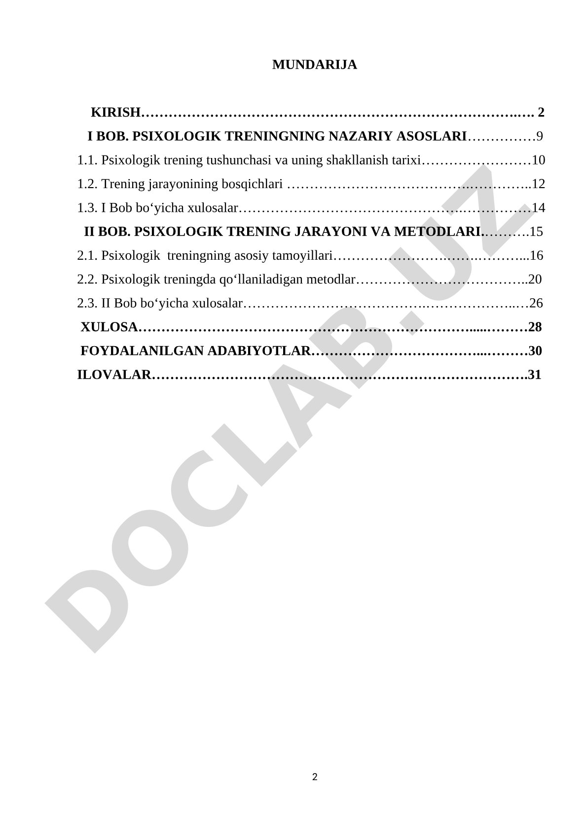Psixologik trening haqida umumiy tushuncha