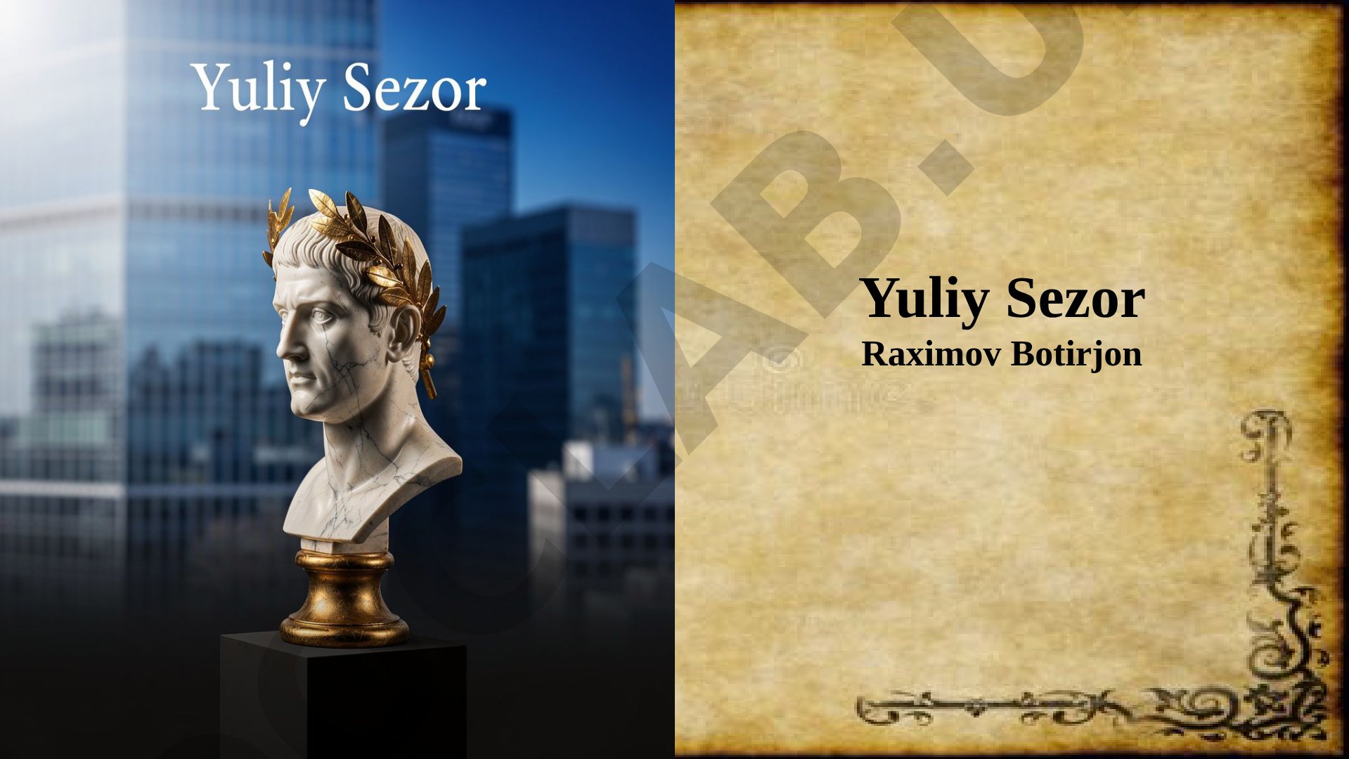 Yuliy Sezar hayoti, islohotlari va merosi