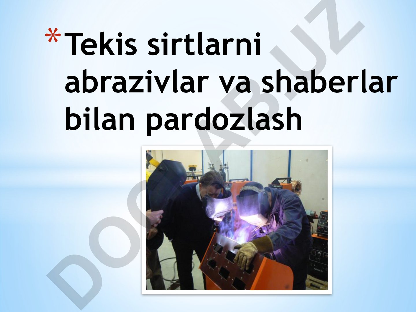 Payvandlangan choklar sifatini nazorat qilish va tekshirish usullari