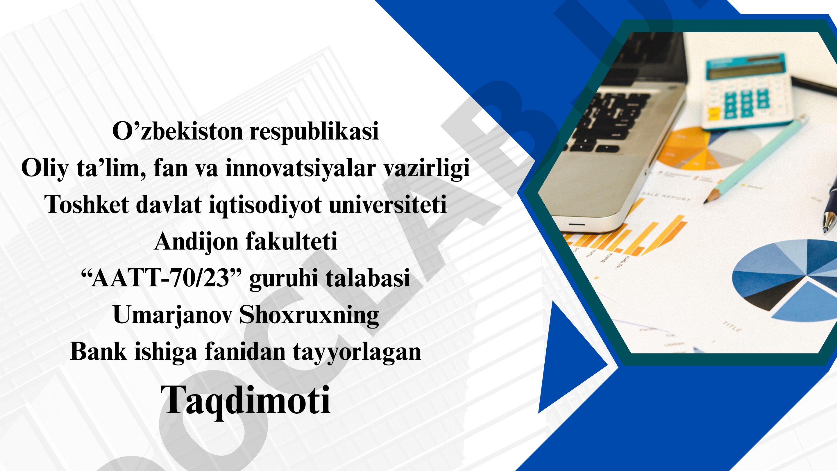 Tijorat banklarining resurslari, ularning tarkibi va tavsifi
