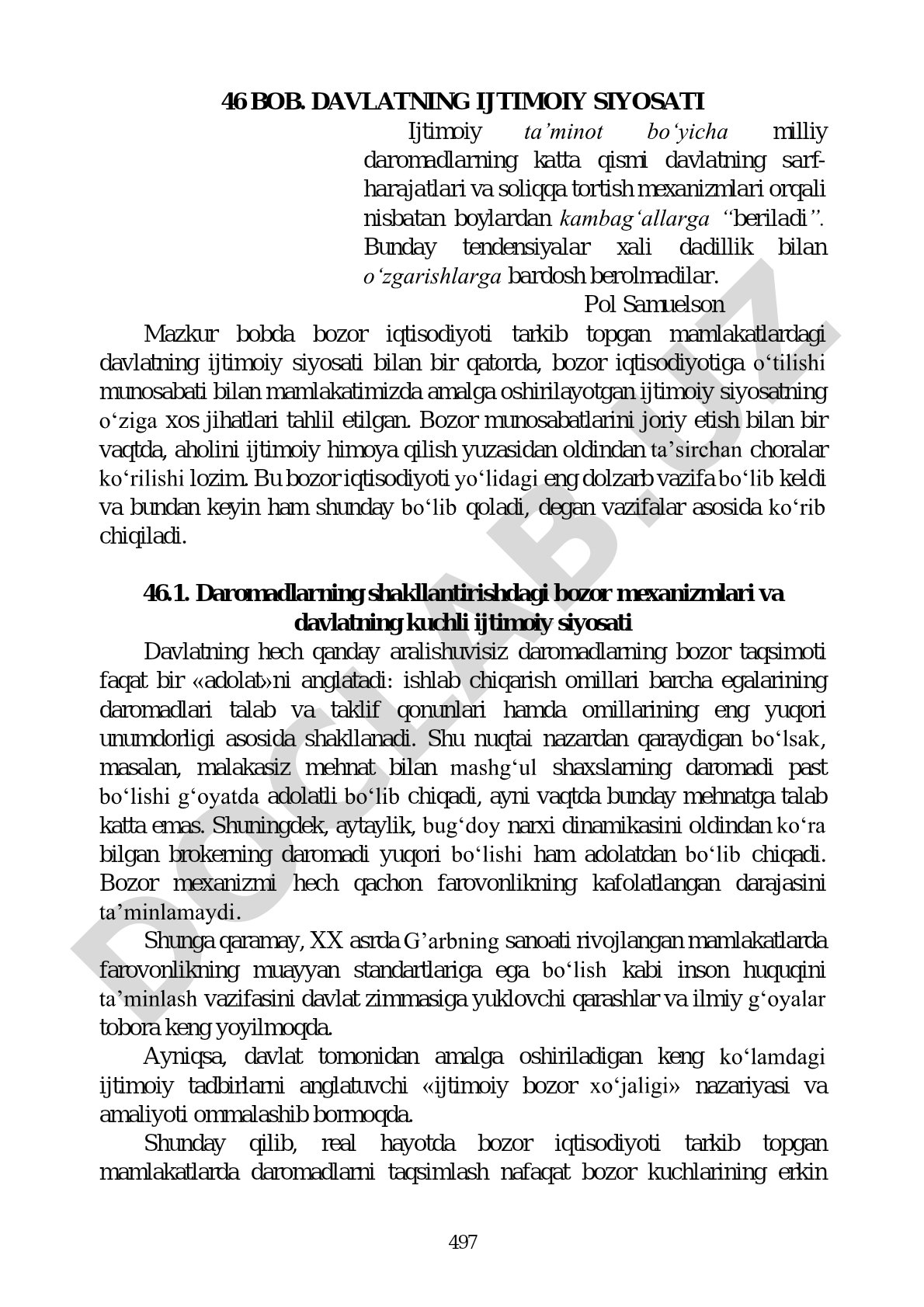 Davlatning ijtimoiy siyosati