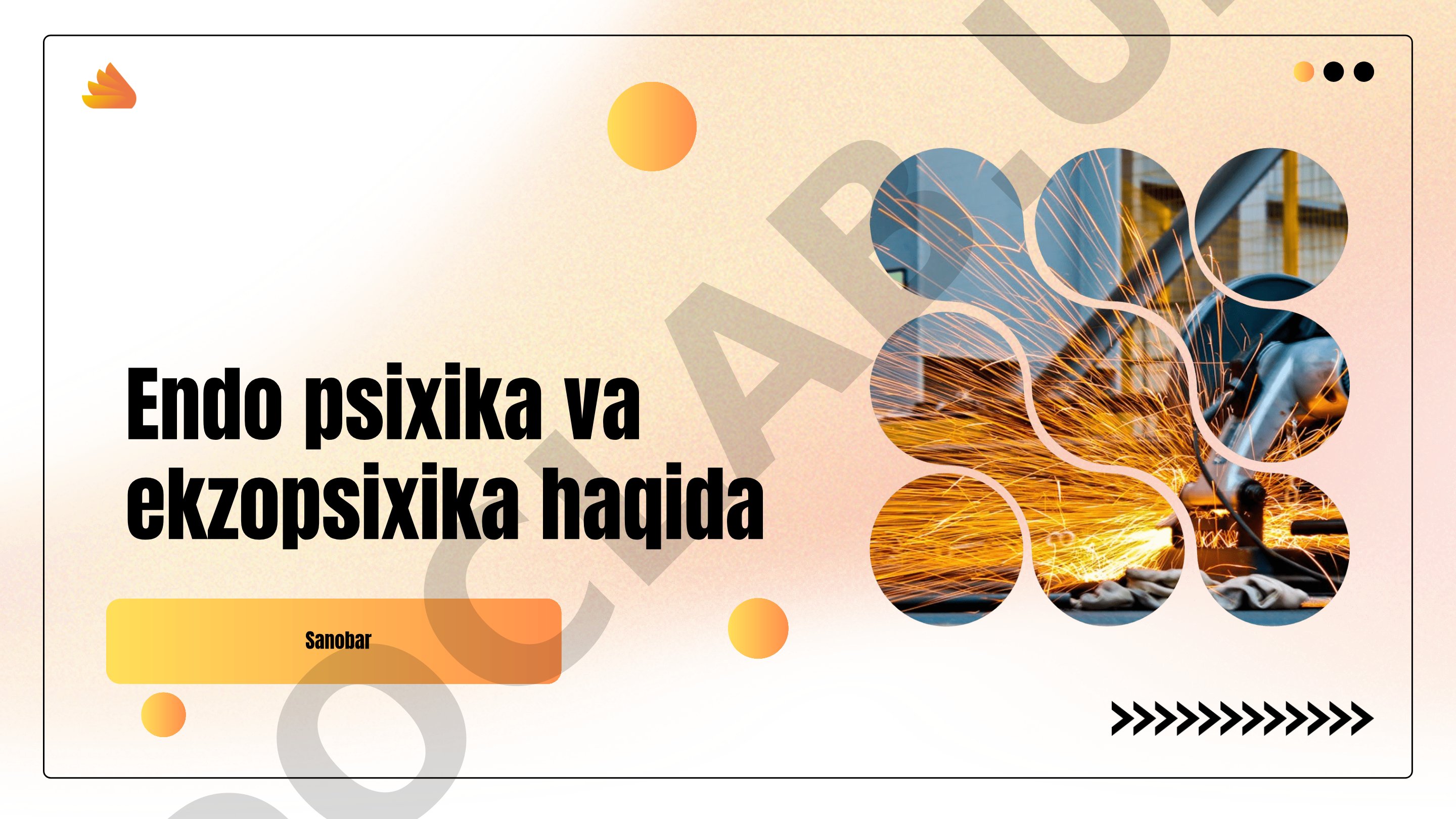 Endo psixika va ekzopsixika haqida