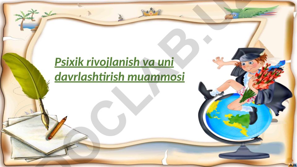 Psixik rivojlanish va uni davrlashtirish muammosi