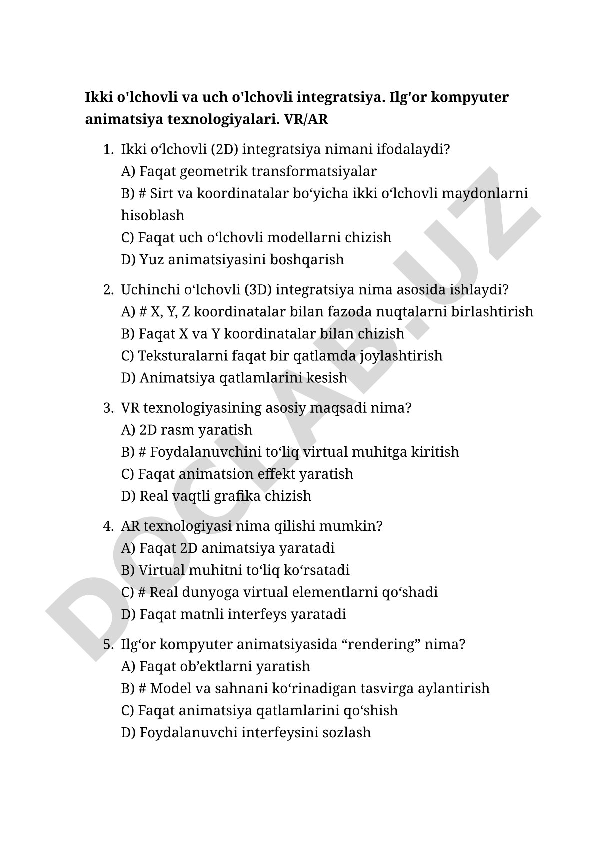 Ikki o'lchovli va uch o'lchovli integratsiya, VR/AR texnologiyalari