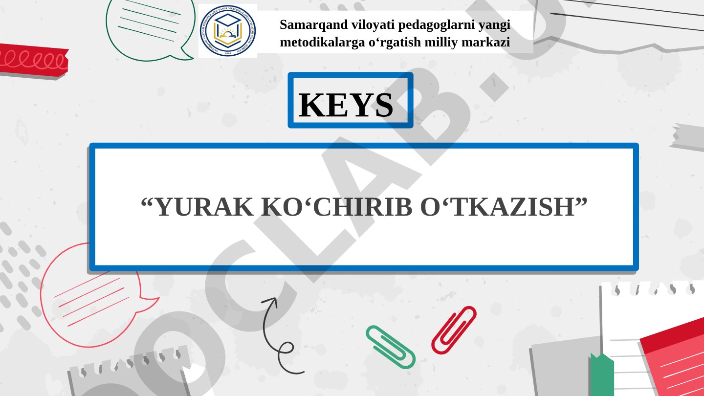 YURAK KO‘CHIRIB O‘TKAZISH