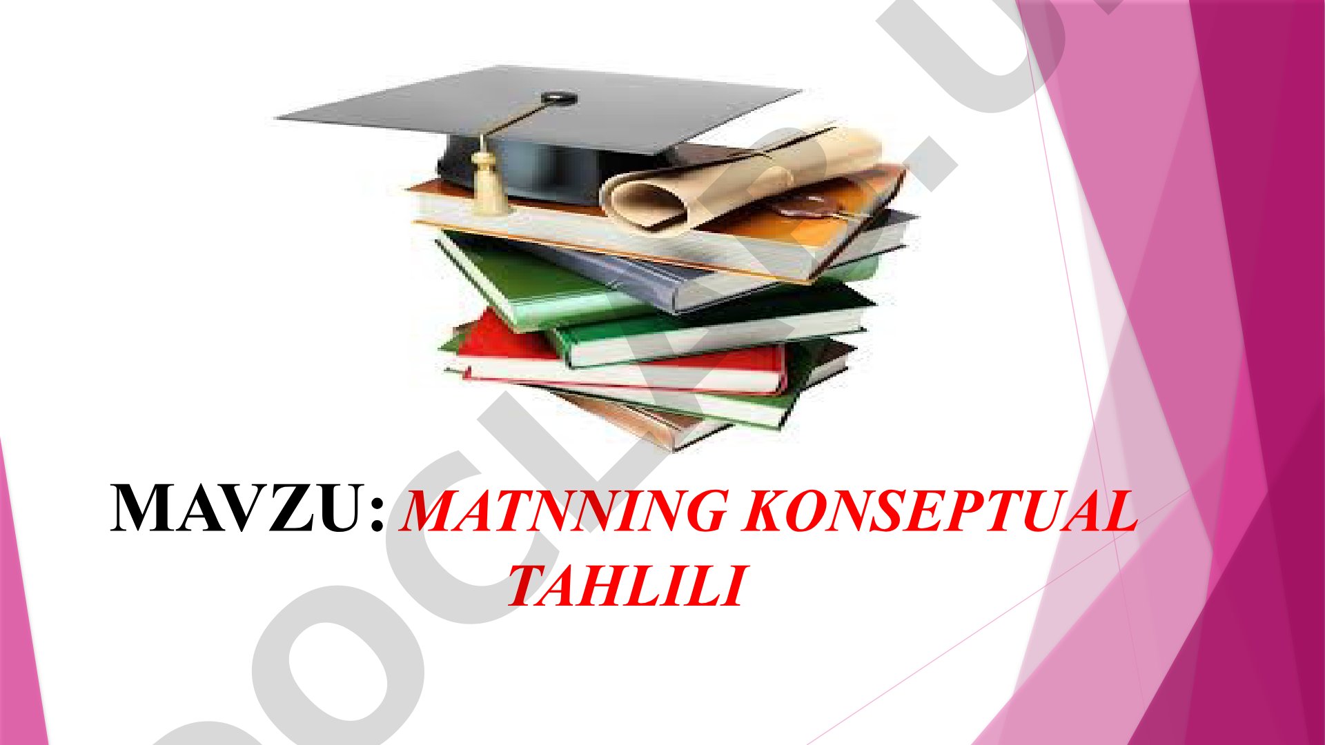 Konsept tushunchasi, matn lingvistikasida o'rni, badiiy matnlarni konseptual tahlil