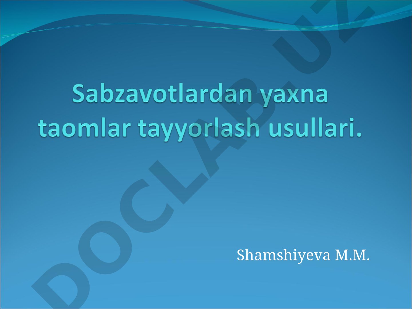 Sabzavotlardan yarim tayyor mahsulotlar tayyorlash