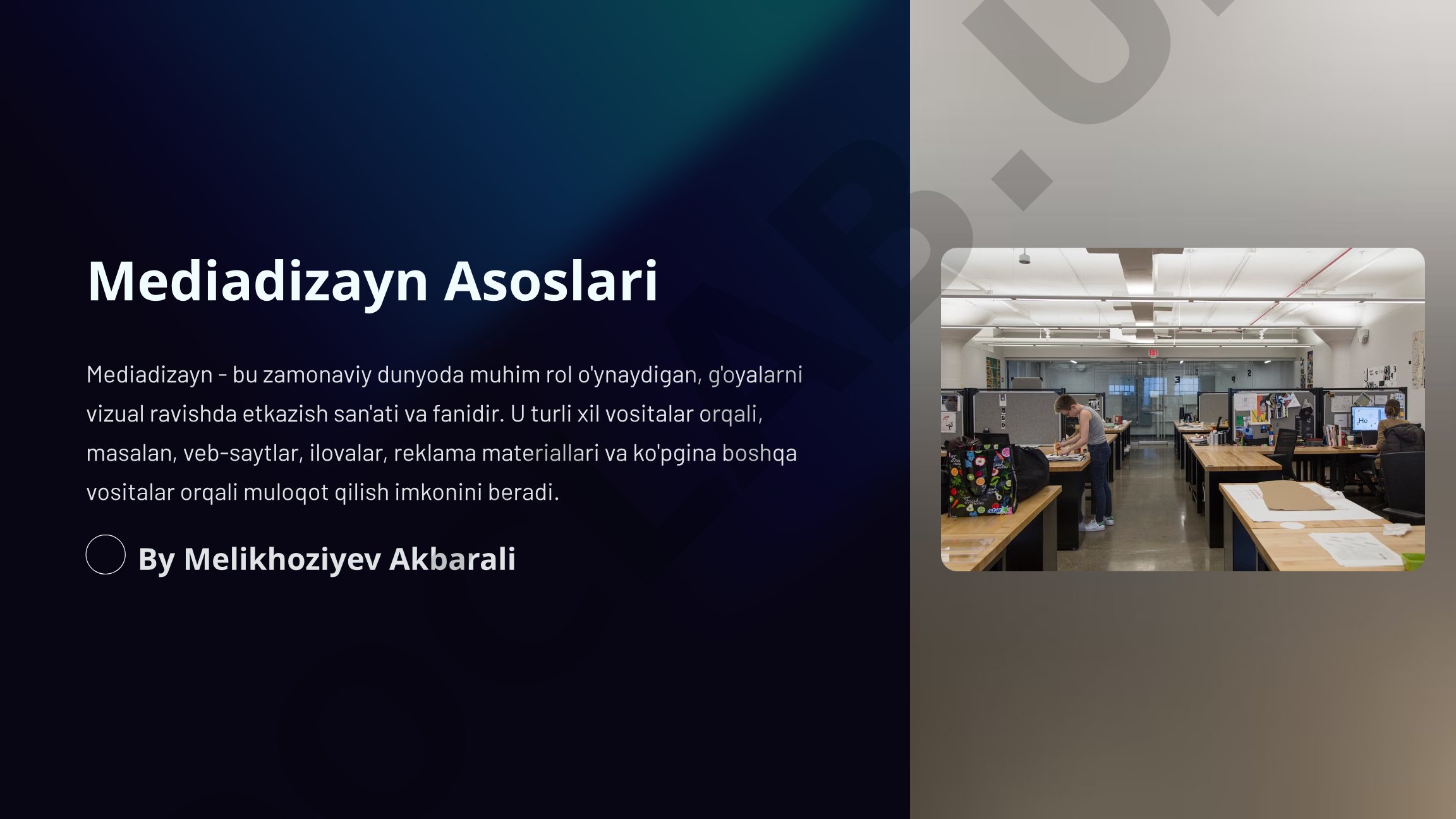 Mediadizayn asoslari